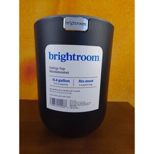 Brightroom Swing Top Wastebasket For Desk‎ 6.5" Tall x 4.75" Wide 1.5L Capacity